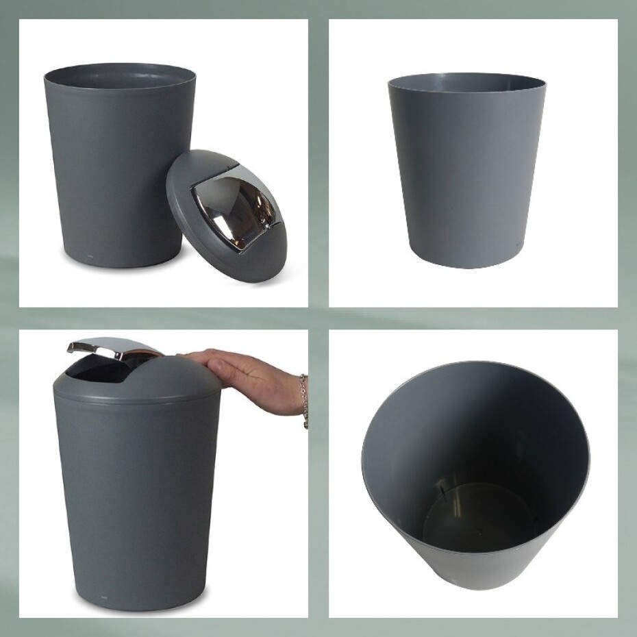 KELA Odpadkový koš MARTA 5L plast, bílý KL-22301 - main (6)