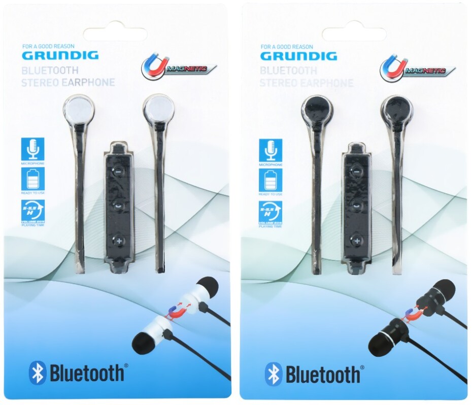 GRUNDIG Sluchátka s mikrofonem stříbrná ED-205924bila - main (2)