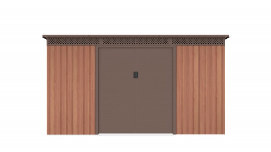 G21 Zahradní domek G21 GRAH 483 - 340 x 142 cm, hnědý G21-6390092 - main (1)