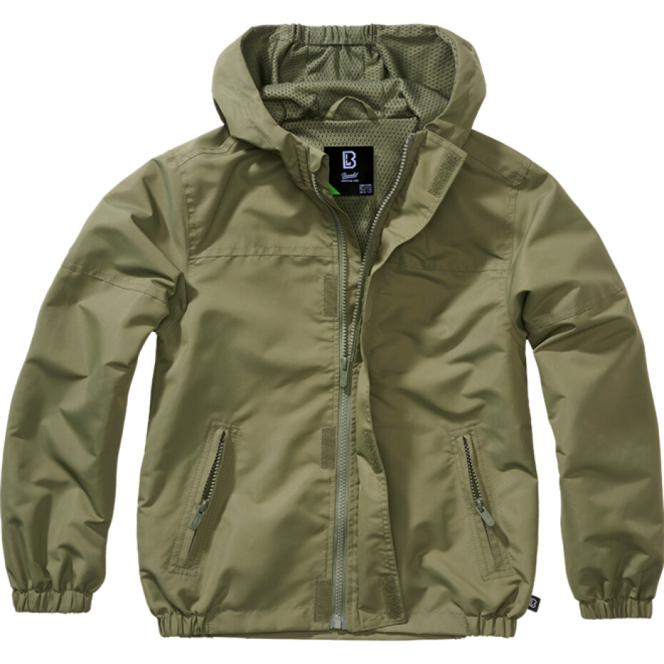 Brandit Bunda dětská Kids Summer Frontzip Windbreaker olivová 170/176 - main (0)