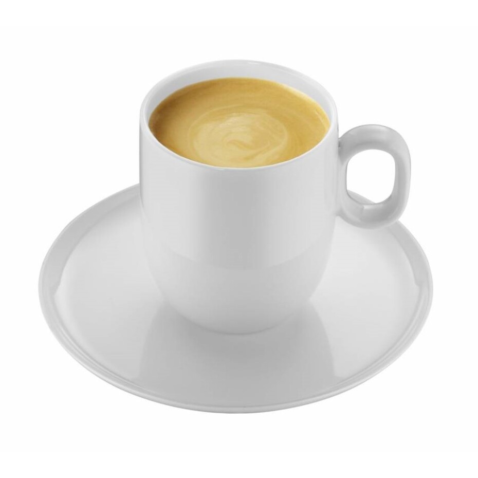 Šálek na kávu BARISTA, sada 2 ks, na café creme, s podšálkem, bílá, WMF - main (3)