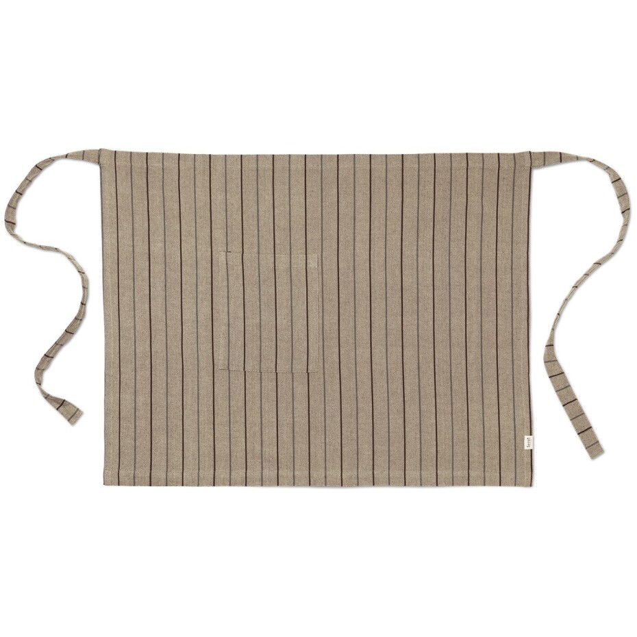 Kuchyňská zástěra ITO 72 x 86 cm, tmavě písková, bavlna, ferm LIVING - main (0)