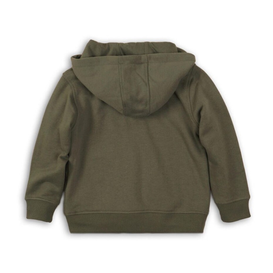 Mikina chlapecká s kapucí, Minoti, KB FLEECE HOODY 9, khaki - 98/104 | 3/4let - main (1)