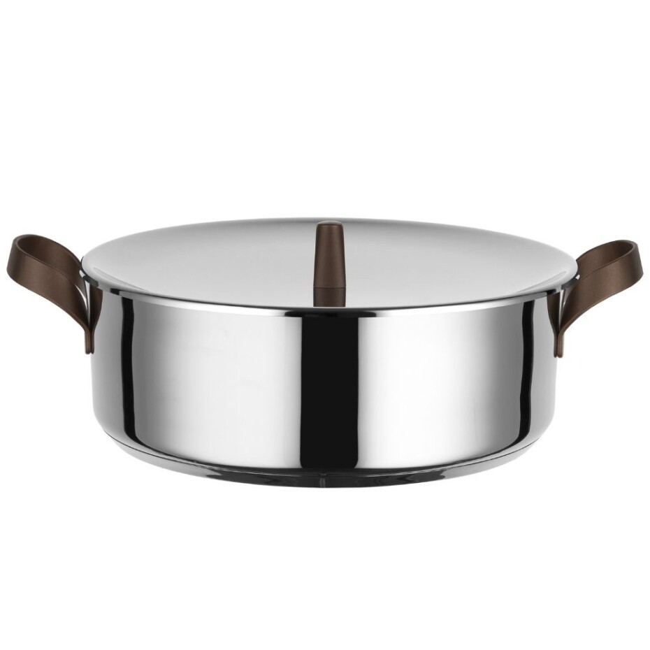 Poklice EDO 16 cm, stříbrná, nerez, Alessi - main (5)