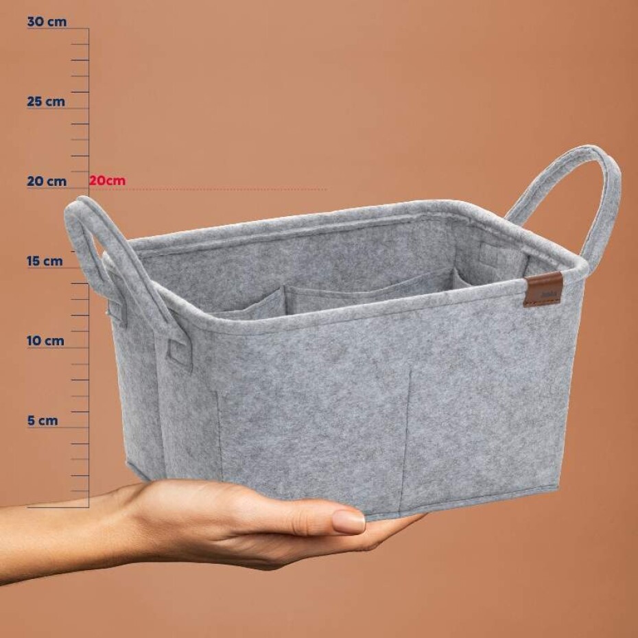 KELA Koš Fay 35x25 cm filc světle šedá KL-24462 - main (2)