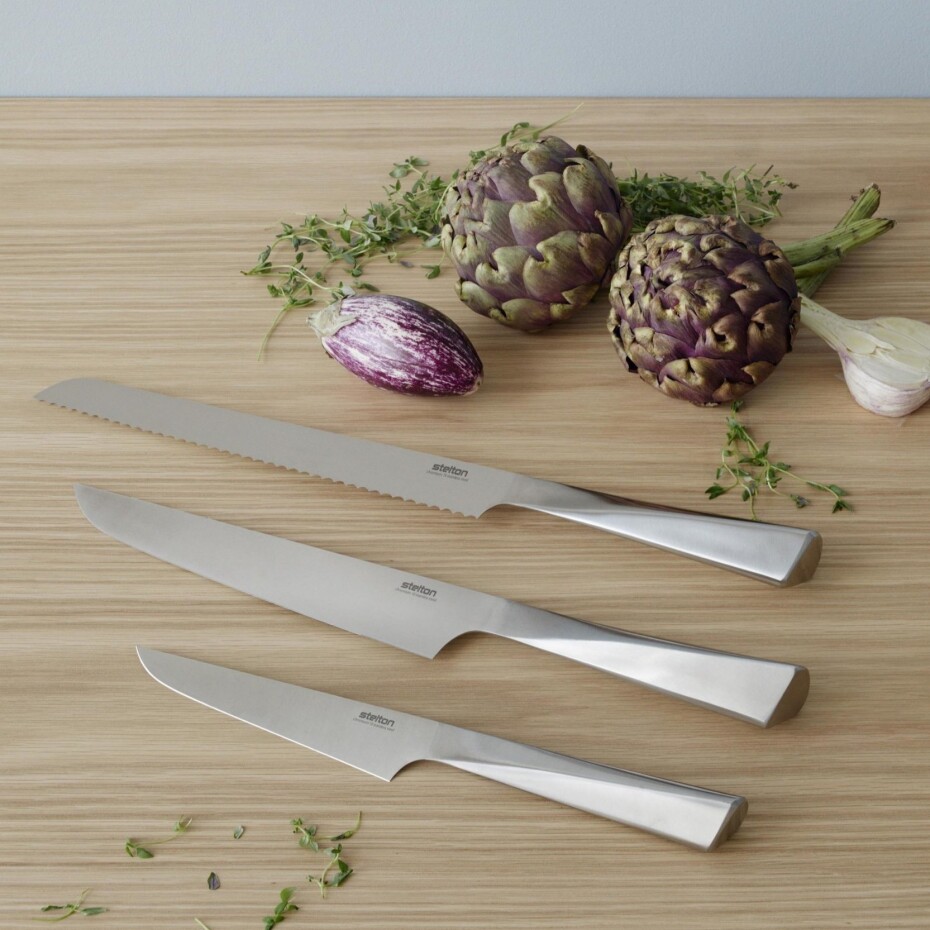 Nůž na chleba TRIGONO 25 cm, stříbrná, nerezová ocel, Stelton - main (1)