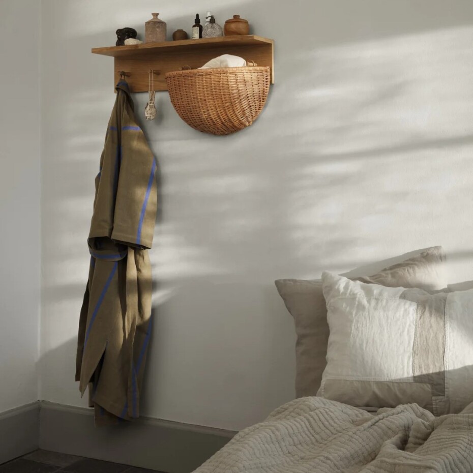 Úložný koš 45 x 41 cm, sada 2 ks, hnědá, ratan, ferm LIVING - main (2)