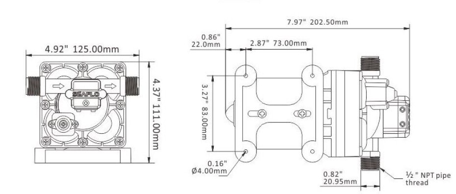 Samonasávací čerpadlo SEAFLO 42 24 V DC - main (2)