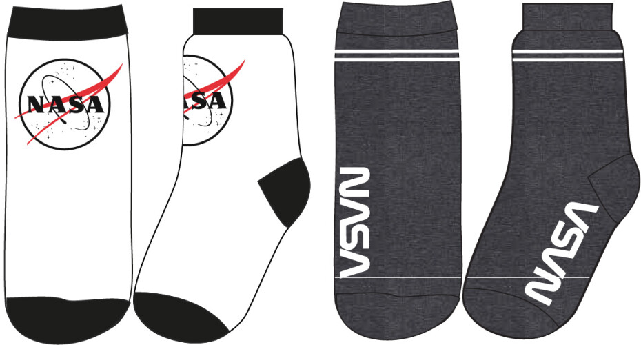 Chlapecké ponožky - Nasa 5234048, bílá/ tmavě šedá Barva: Mix barev, Velikost: 23-26 - main (0)