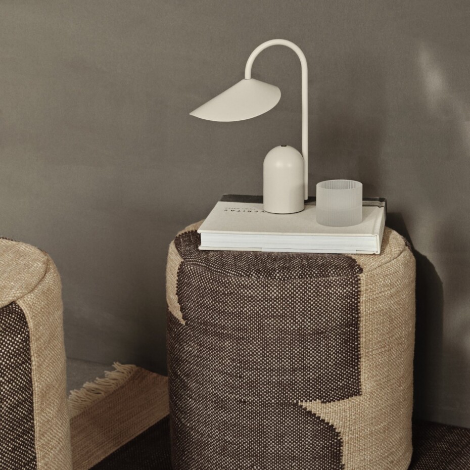 Sklenice na vodu RIPPLE 200 ml, sada 4 ks, bílá, ferm LIVING - main (2)