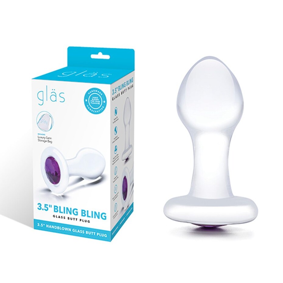 Glas Bling Bling Glass Butt Plug - main (2)
