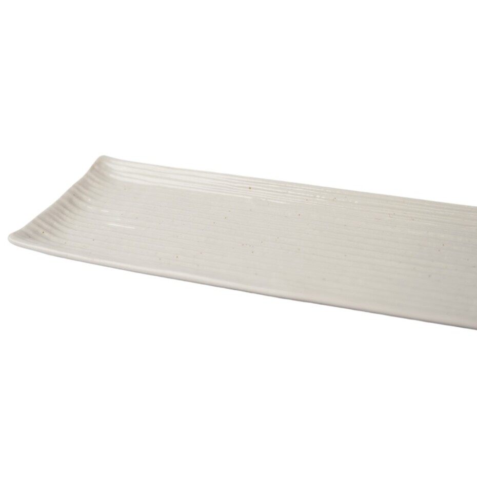 Servírovací talíř CONTOUR 33 x 10,5 cm, bílá, keramika, MIJ - main (1)