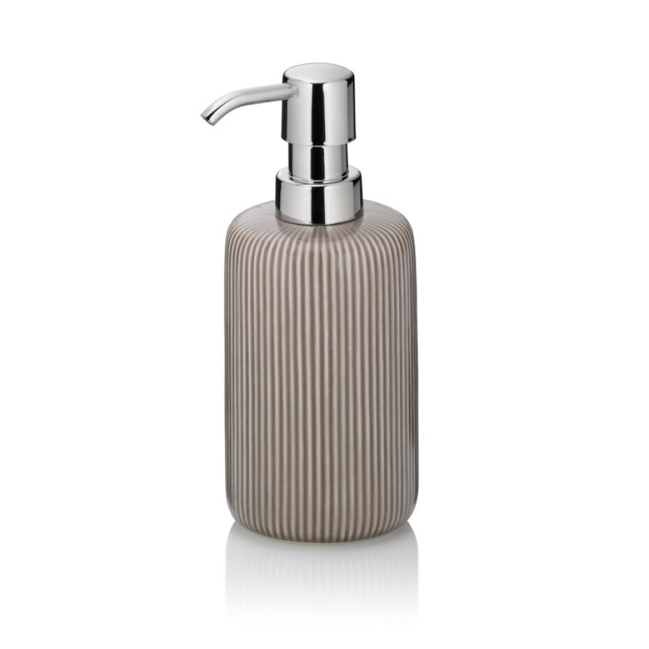 KELA Dávkovač mýdla Ava keramika šedá 350 ml KL-24422 - main (1)