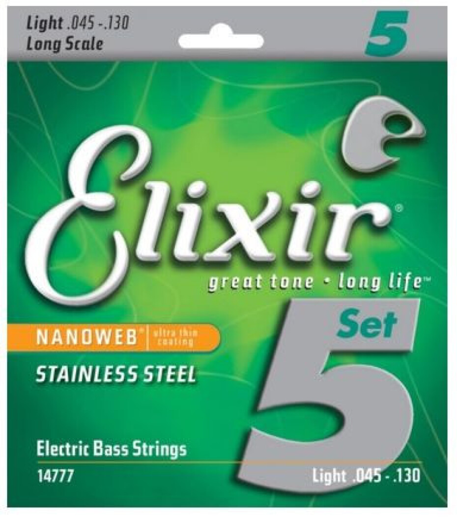 Elixir 14777 NANOWEB Electric Bass Stainless Steel .045-.130 - main (0)