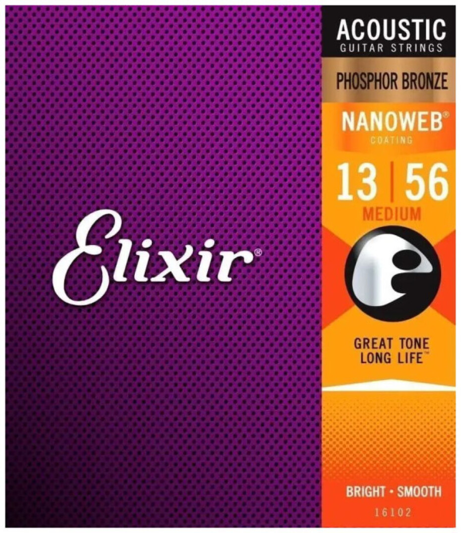 Elixir 16102 NANOWEB Acoustic Phosphor Bronze .013 - .056 - main (0)