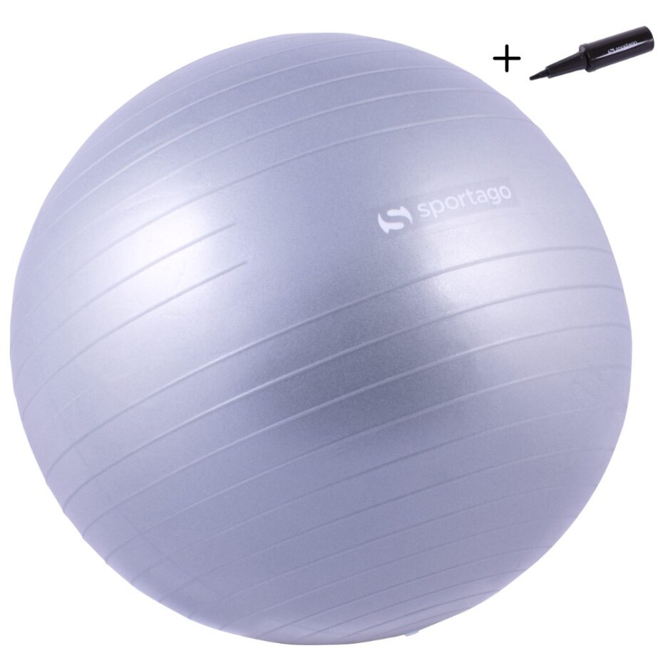 Gymnastický míč Sportago Anti-Burst 85 cm, včetně pumpičky - stříbrná - main (0)