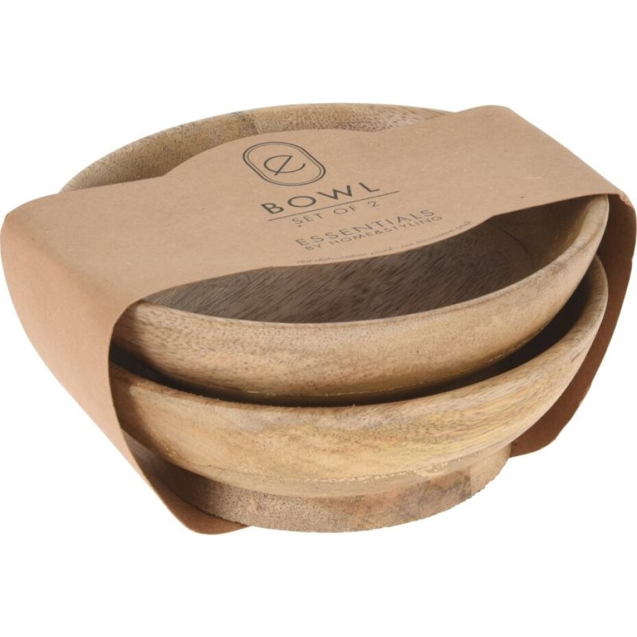EXCELLENT Sada dřevěných misek 2 ks pr. 16 cm KO-A50100030 - main (0)