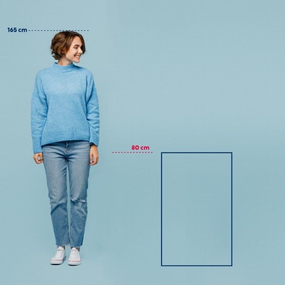 KELA Koupelnová předložka Megan 100% bavlna kouřově modrá 80,0x50,0x1,6cm KL-24701 - main (3)