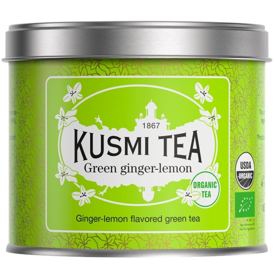 Zelený čaj GINGER LEMON, 100 g plechovka, Kusmi Tea - main (0)