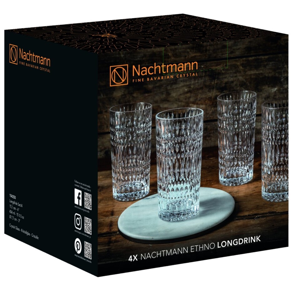 Sklenice na long drink ETHNO 434 ml, sada 4 ks, čirá, Nachtmann - main (7)