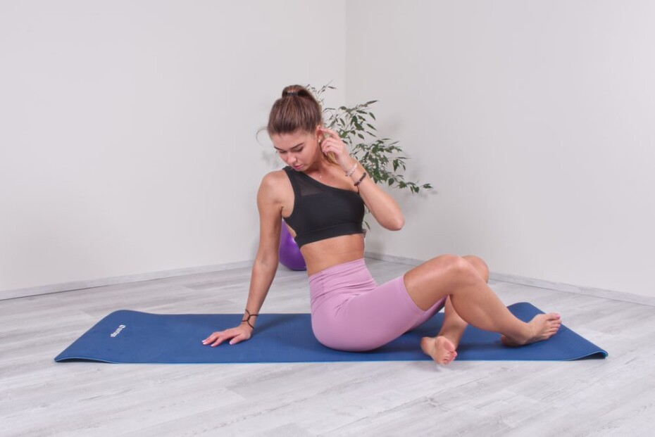 Podložka na cvičení Sportago TPE Yoga dvouvrstvá 173x61x0,6 cm Modrá - main (4)