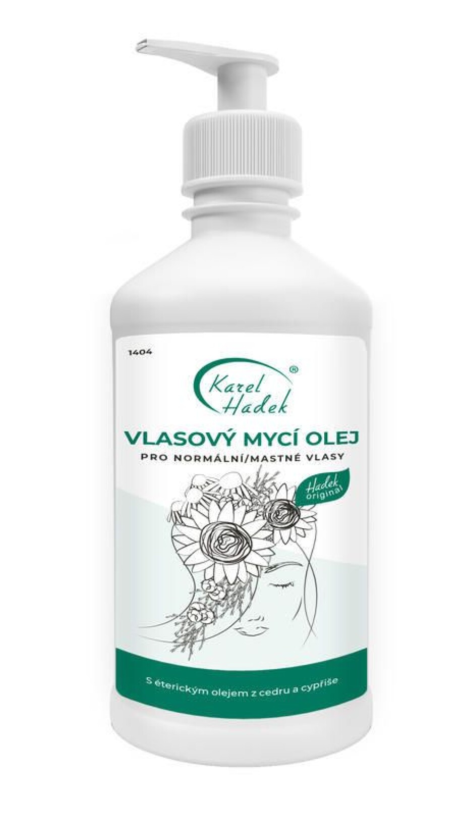 Vlasový mycí olej pro mastné vlasy Hadek velikost: 500 ml - main (0)