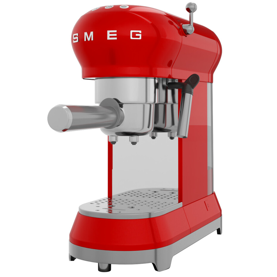 Pákový kávovar ECF01RDEU, červená, SMEG - main (6)