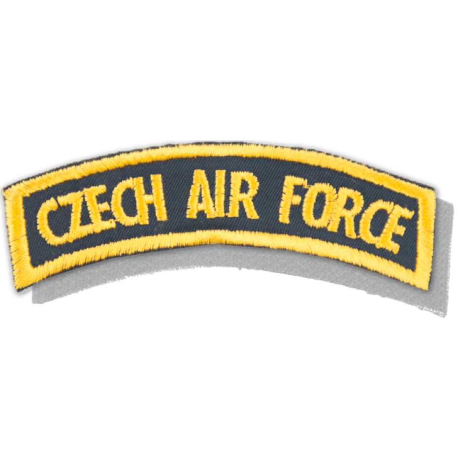 Nášivka: CZECH AIR FORCE [oblouková] [ssz] černá | žlutá - main (0)