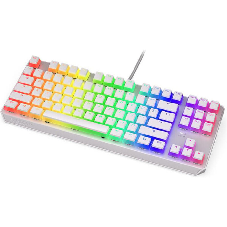 Endorfy Thock TKL Pudding Onyx klávesnice Kailh Red US bílá - main (1)