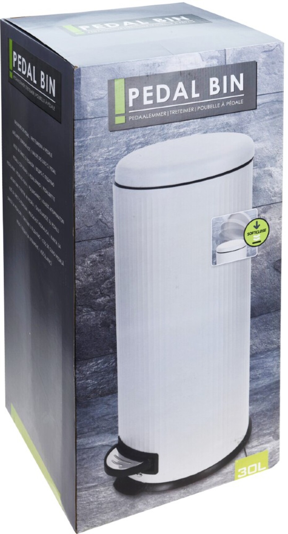 EXCELLENT Koš odpadkový SoftClose 30 l bílý KO-C80653160 - main (2)