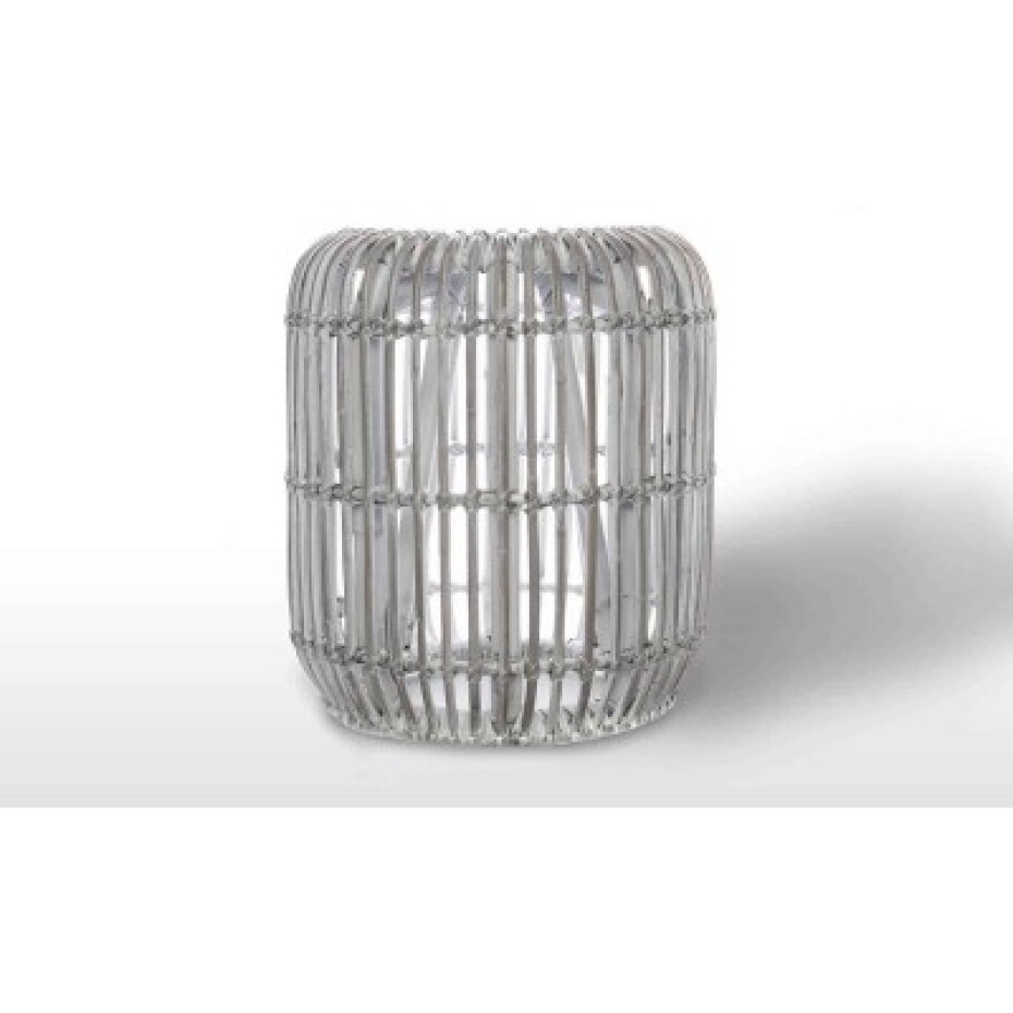 Vimine Natural Wicker® Zahradní stolek  / puf cannes přírodní ratan 35 cm praná bílá - main (0)