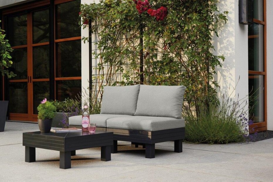 Keter Zahradní nábytek Keter Elements balkónový modulární set grafitový  KT-610652 - main (6)
