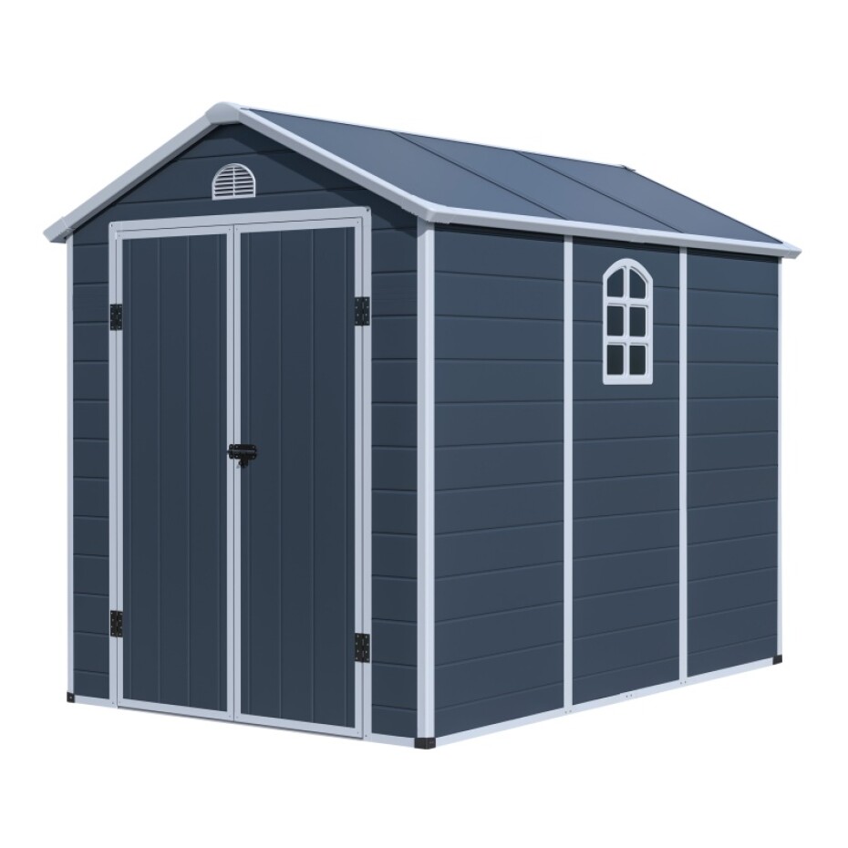 G21 Zahradní domek G21 Boston 523 - 188 x 278 cm, plastový, šedý G21-6390071 - main (0)