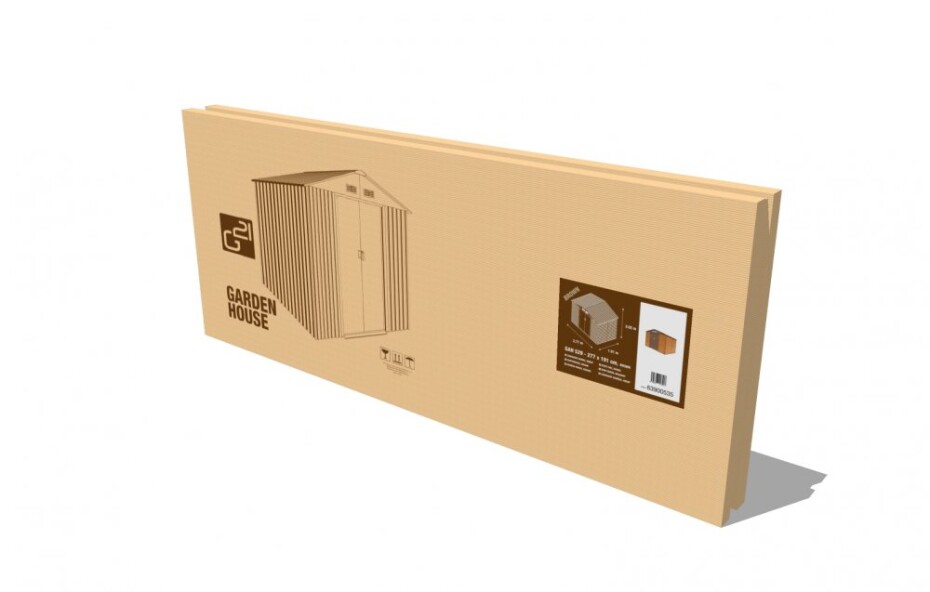 G21 Zahradní domek G21 GAH 706 - 277 x 255 cm, hnědý G21-63900554 - main (5)