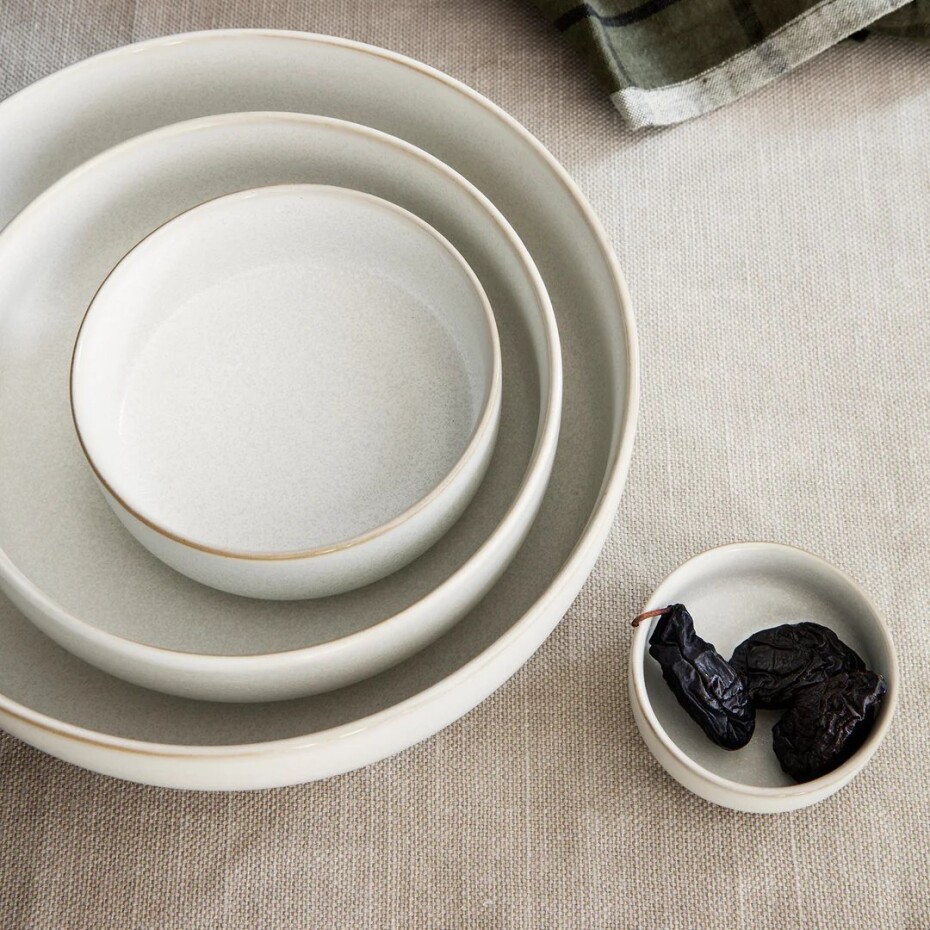 Jídelní miska SEKKI 12 cm, krémová, kamenina, ferm LIVING - main (1)
