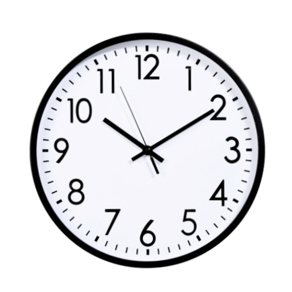 SEGNALE Hodiny nástěnné plast 30 cm černý rám KO-837000110cern - main (0)