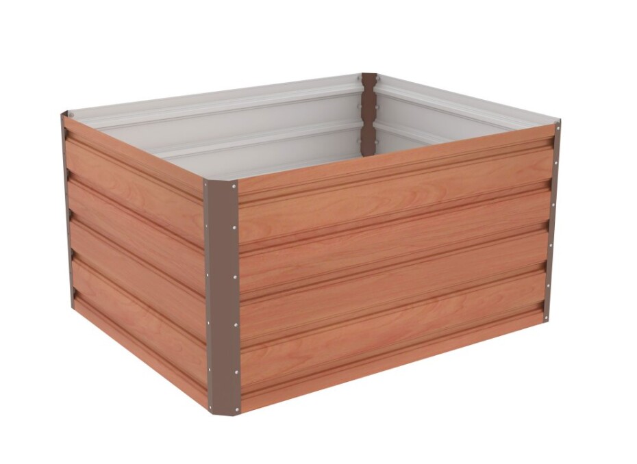G21 Vyvýšený záhon G21 Daisy 100 x 80 x 52 cm, plechový, hnědý G21-63900213 - main (1)