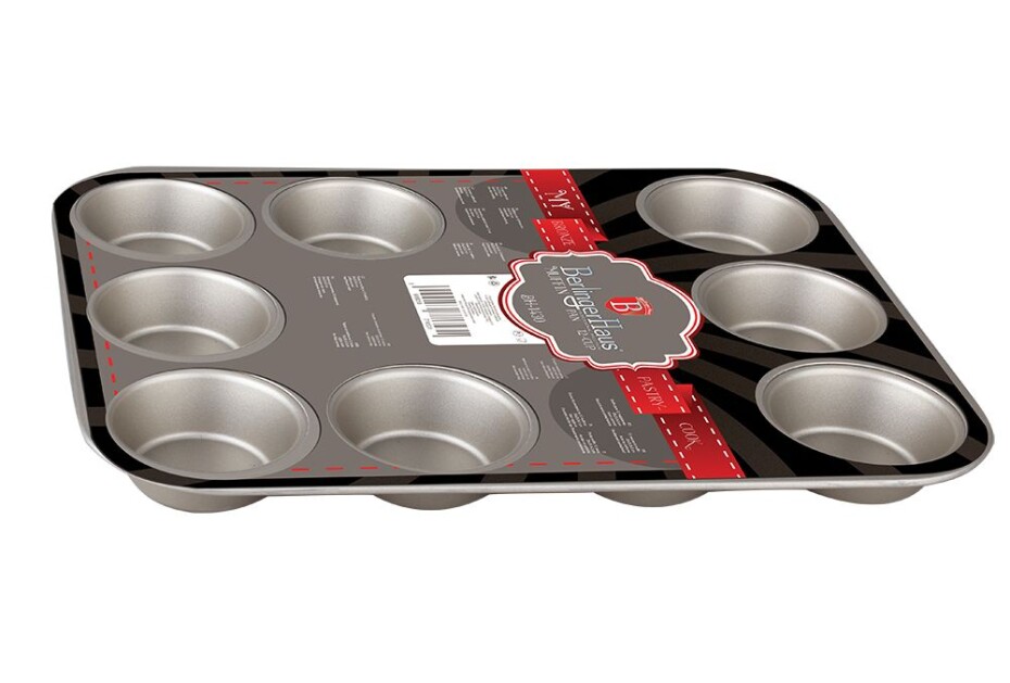 BERLINGERHAUS Forma na muffiny s nepřilnavým povrchem 12 ks zlatá BH-1430 - main (1)
