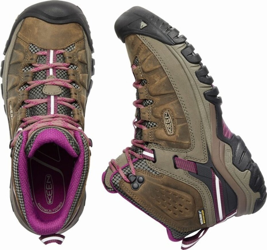 Dámská kotníkové boty Targhee III MID WP W, Weiss/ boysenberry, Keen, 1018178, hnědá - 39.5 | US 9 - main (7)