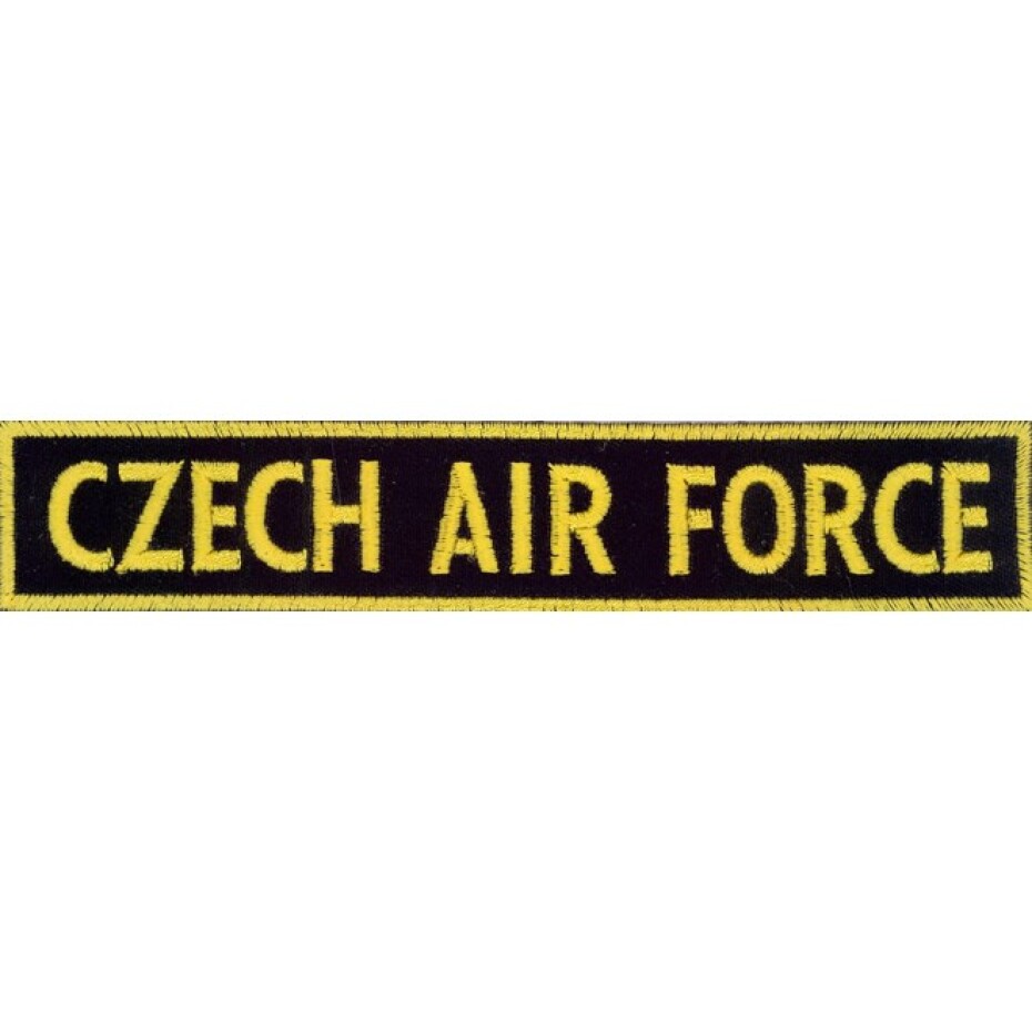 Nášivka: CZECH AIR FORCE [obdélníková] černá | žlutá - main (0)