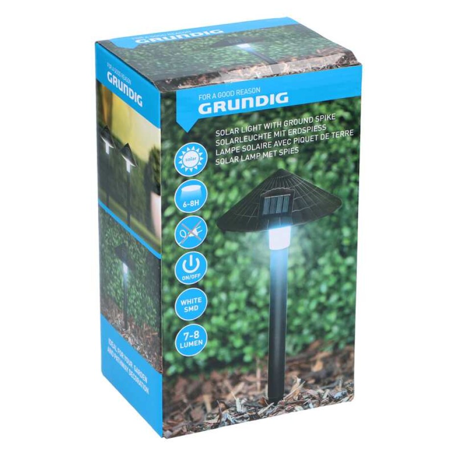 GRUNDIG Solární LED lampa zahradní 15x15x38 cm ED-247650 - main (3)