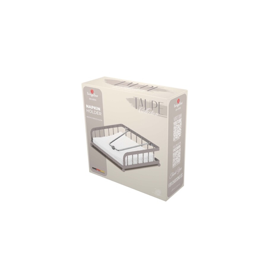 BERLINGERHAUS Držák na ubrousky Taupe Collection BH-8592 - main (2)