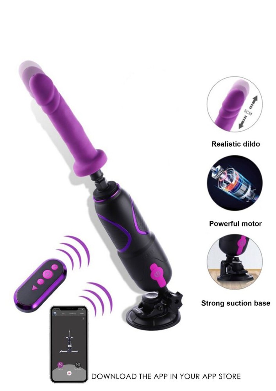 Hismith Pro Travel Mini Sex Machine - main (1)