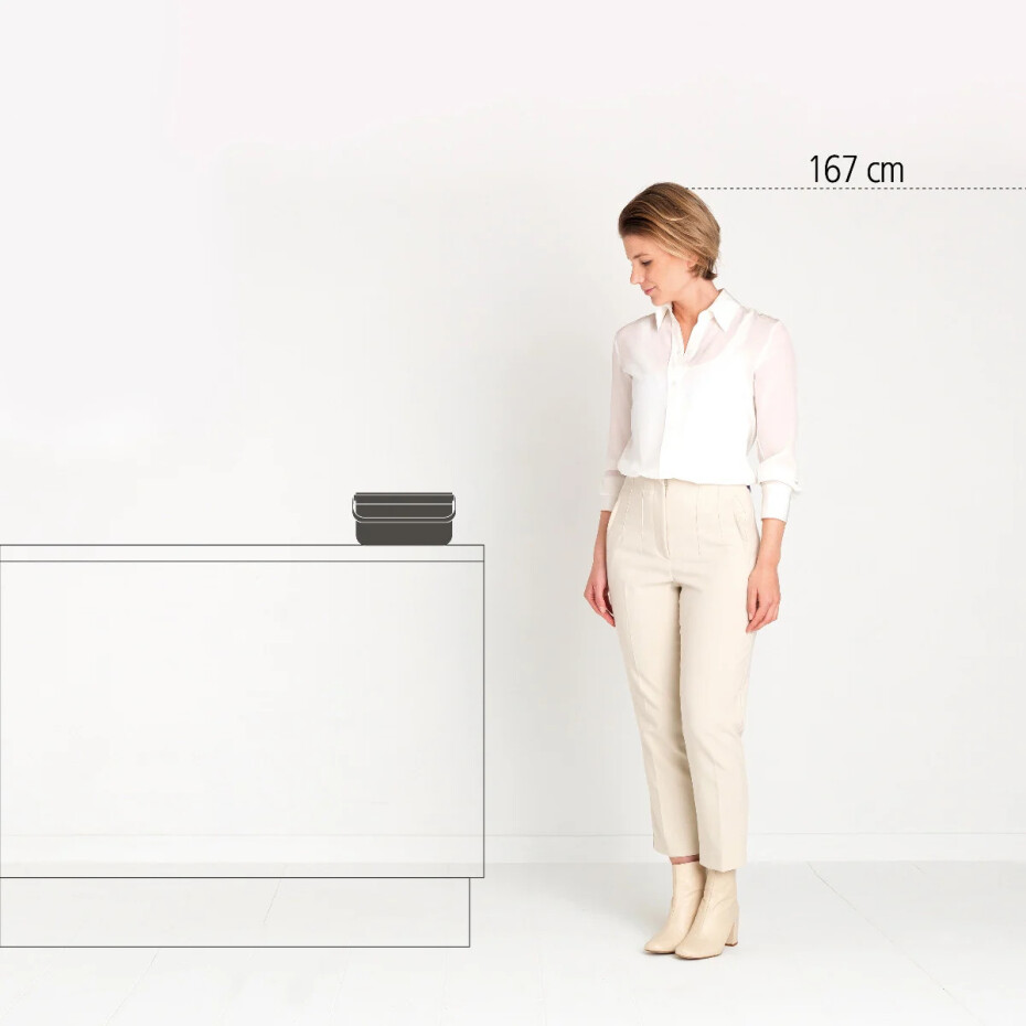 Koš na bio odpad, šedá, Brabantia - main (9)