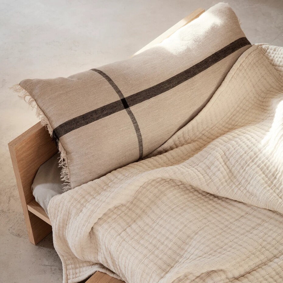 Dekorační polštář CALM 40 x 90 cm, béžová, bavlna / len, ferm LIVING - main (1)