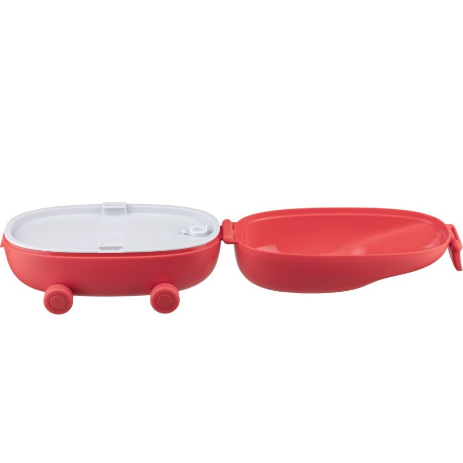 Svačinový box FOOD À PORTER SNACKMOBILE, 2 komory, červená, Alessi - main (4)