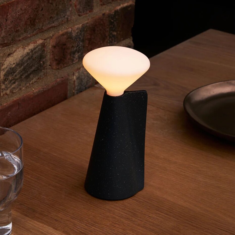 Přenosná stolní lampa MANTLE 19 cm, černá, nerezová ocel, Tala - main (1)