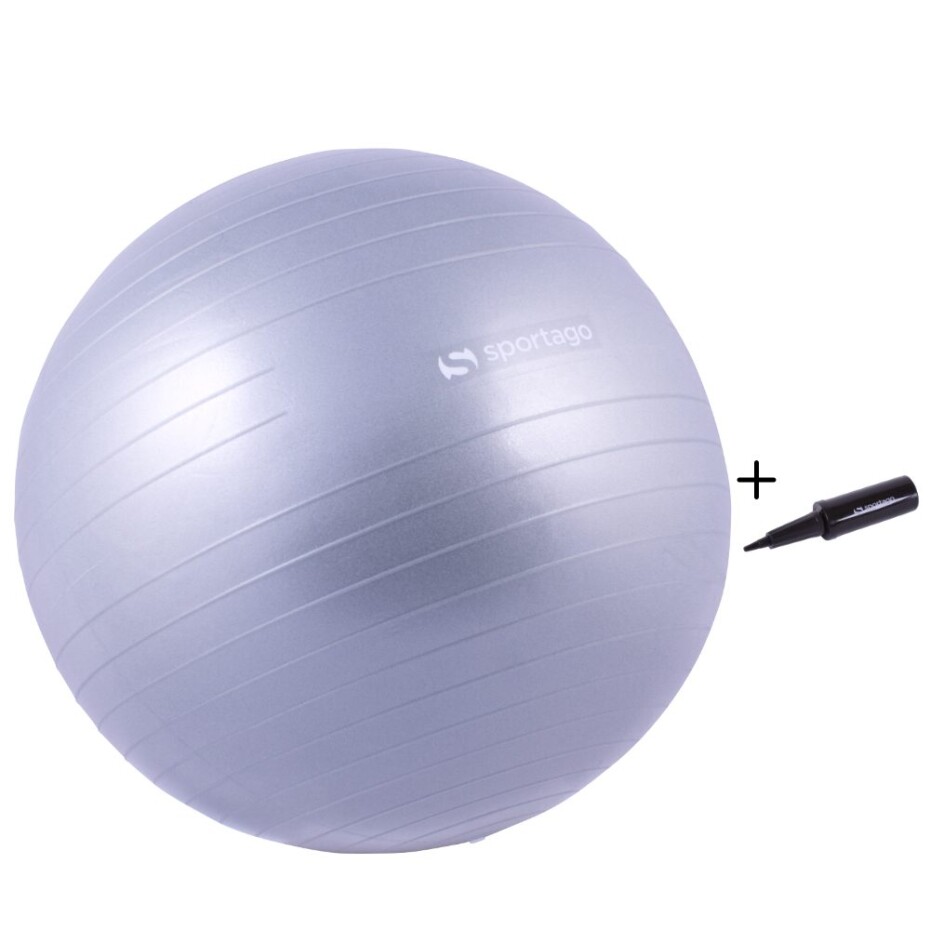 Gymnastický míč Sportago Anti-Burst 65 cm, včetně pumpičky - stříbrná - main (0)