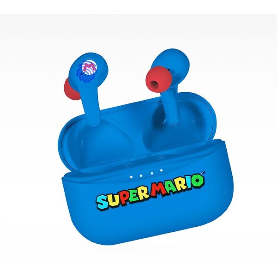 OTL bezdrátová sluchátka TWS s motivem Super Mario modrá - main (1)