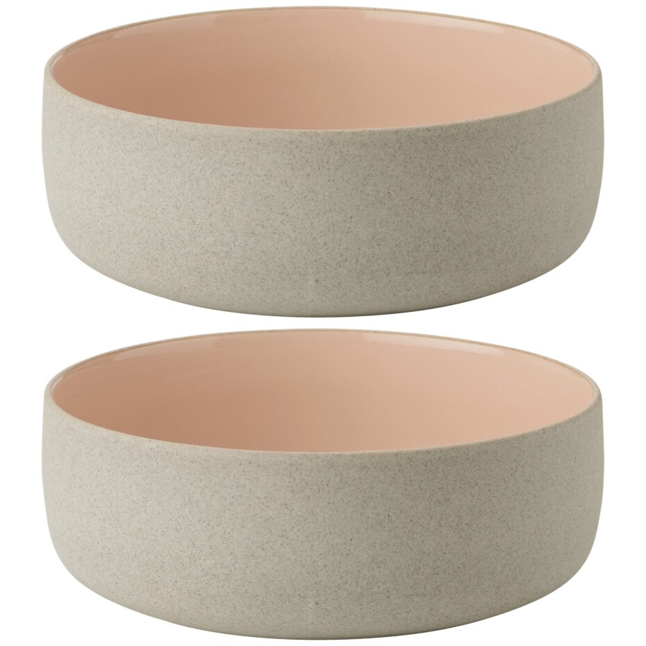 Jídelní miska EMMA 13,5 cm, sada 2 ks, růžová, kamenina, Stelton - main (0)
